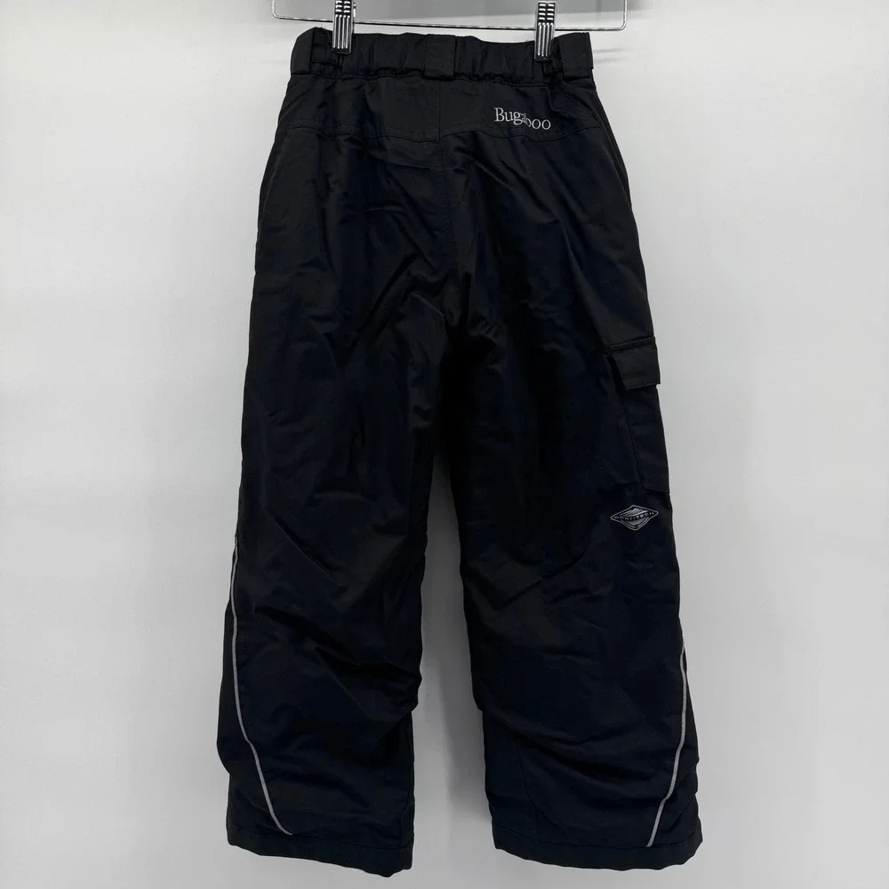 Columbia Bugaboo Snow‎ Pants Kids Small 7/8 Black Omni-Heat Waterproof XG8016